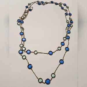 Elegant Blue and Silver Necklace